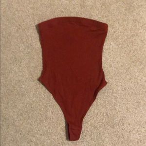 Strapless bodysuit